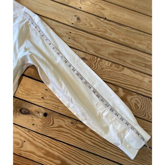 Brooks Brothers Long Sleeve Button Down Shirt Size 17 Men’s Cream - Picture 7 of 7